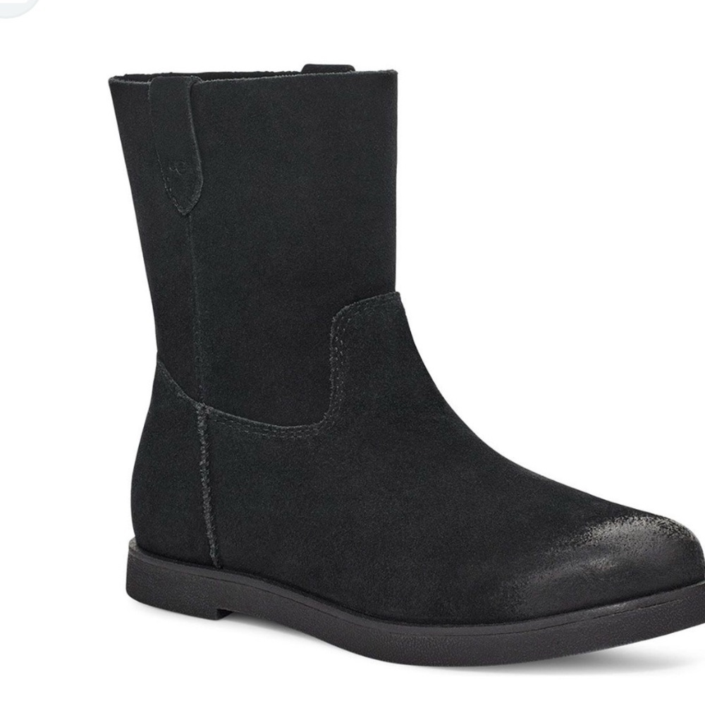 UGG Josefene Suede Boots in Black Size 6 women ankle booties rustic point slipon